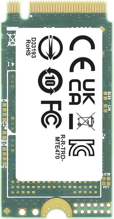 Produktbild Transcend MTE470A 512GB Interne M.2 PCIe NVMe SSD 2242 PCIe NVMe 3.0 x4 Retail TS512GMTE470A (512 GB, M.2 2242)