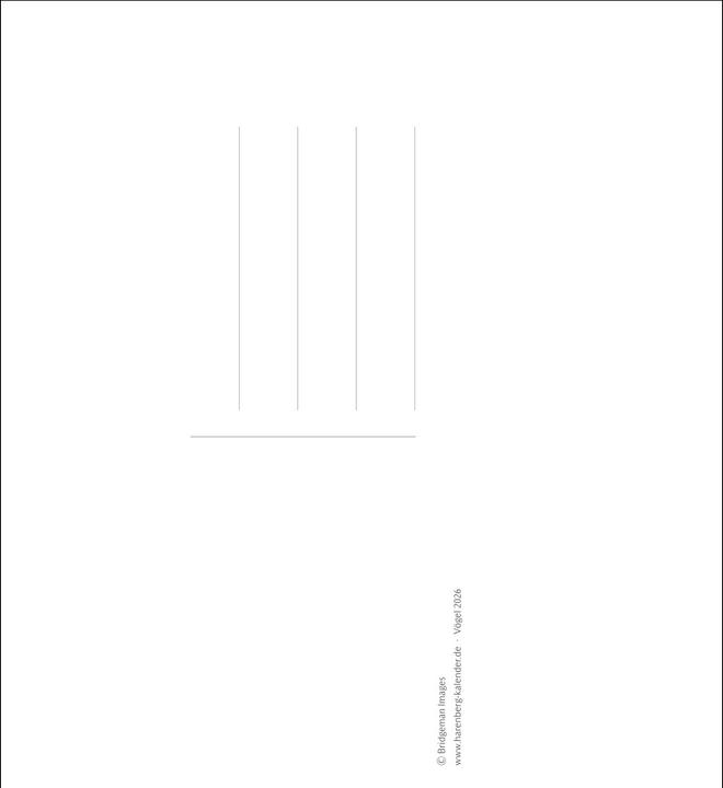Actual product image Harenberg Vögel Postkartenkalender 2026 - Postkartenkalender mit 53 historischen Zeichnungen (Hardcover, German)