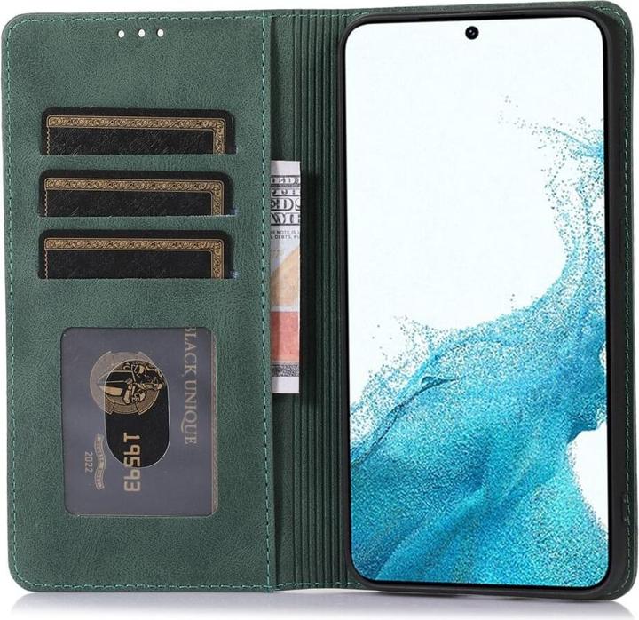 Produktbild Cover-Discount Vintage Flip Case Hülle grün (Samsung Galaxy S24)