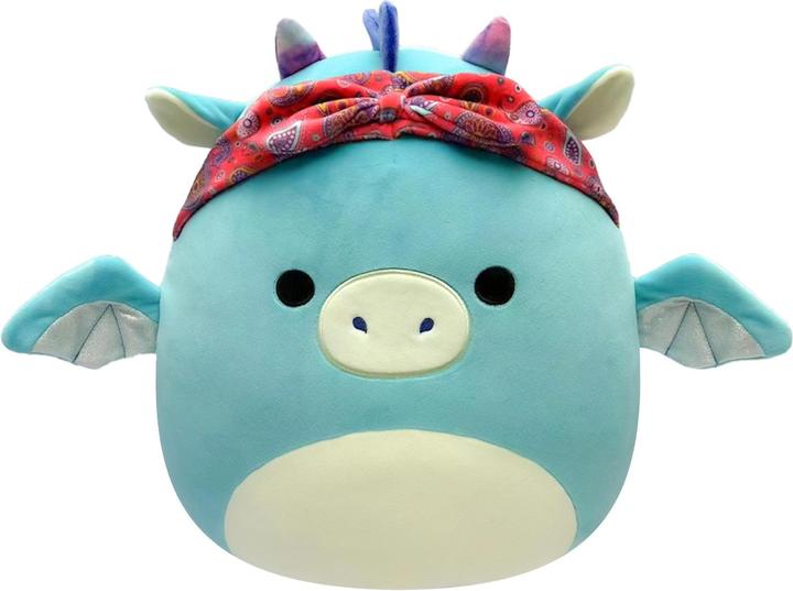 Immagine prodotto Squishmallows - Peluche 19 cm P17 - Tatiana il drago verde acqua con bandana (19 cm)