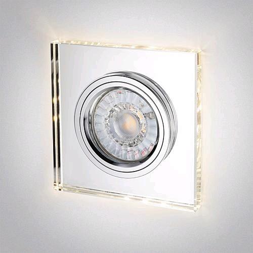 Produktbild Rolux Einbauleuchte mit Lichtrand quadrDF93013 (GU10)