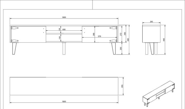 Actual product image Hanah Home Jonas (180 x 41 x 30 cm)