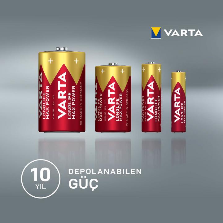 Actual product image Varta LongLife Max Power (4 pcs., AA, 2980 mAh)