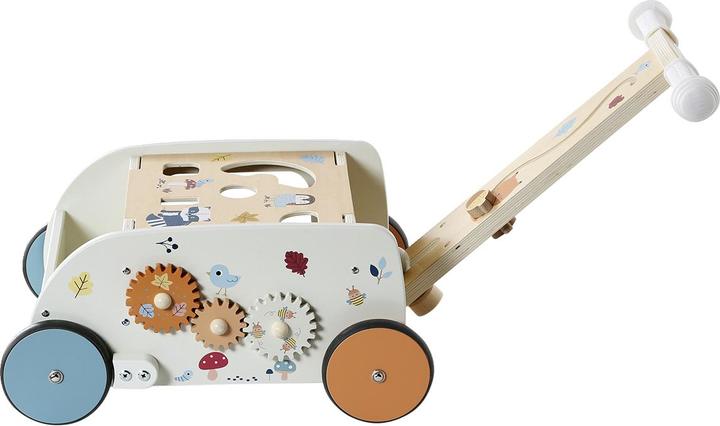 Image du produit Vertbaudet Poussette d'apprentissage 2 en 1 pour bébé AMIS DE LA FORÊT en bois FSC®.