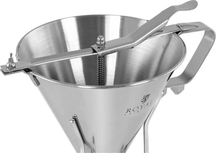 Produktbild Royal Catering Fülltrichter Likörtrichter Gebäckfüller 1,8 l Edelstahl 3 Dosierspitzen
