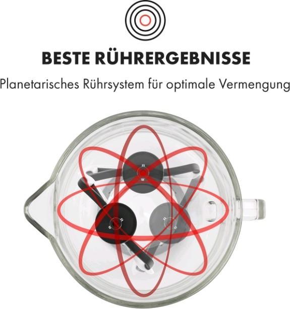Actual product image Klarstein Lucia Rossa 2G Food Processor Red (1300 W)