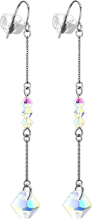 Immagine prodotto Star Piercing Orecchini in argento con catene a caduta libera e quattro perle