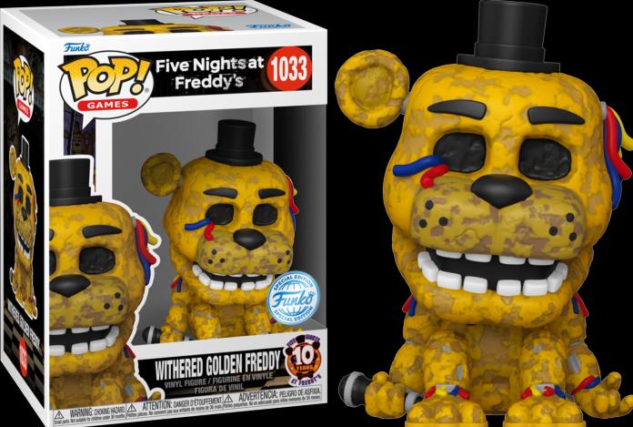 Produktbild Funko POP! Five Nights at Freddy's Withered Golden Freddy Exclusive