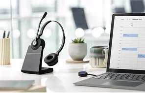 Produktbild Jabra Headset Engage 55 UC Duo USB-A, inkl. Ladestation (Kabellos, USB-A)