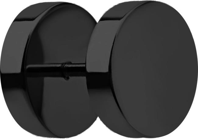Star Piercing Fake Plug schwarz (ohne Messing, Chirurgenstahl 316L)