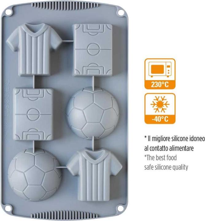 Actual product image Decora Silicone mold football game (17 cm)