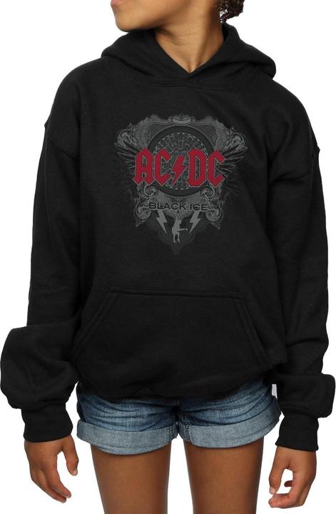 Immagine prodotto AC/DC Black Ice With Red Felpa con Cappuccio Ragazze (152, 158)