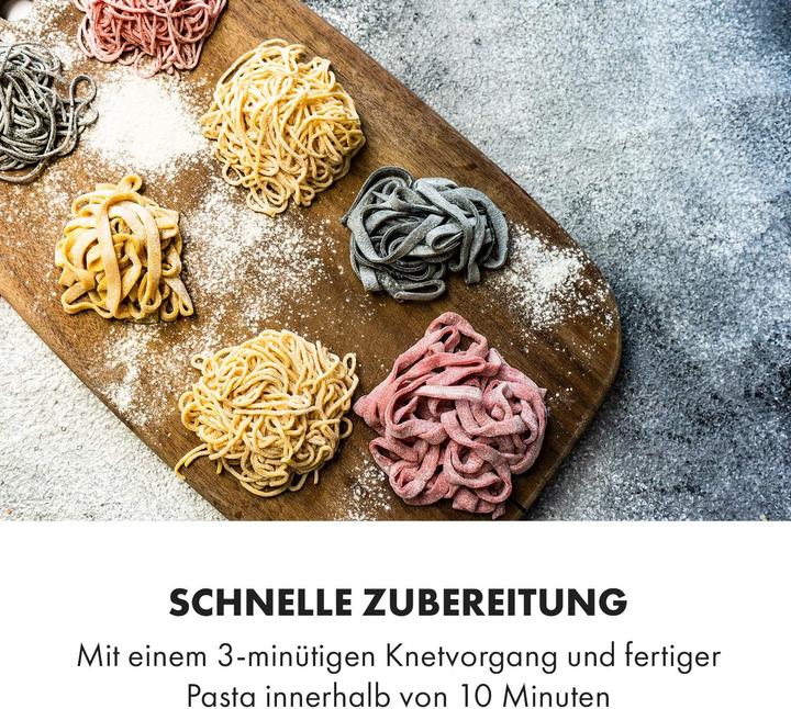 Produktbild Klarstein Pastamania - Elektrische Nudelmaschine mit 7 Aufsätzen