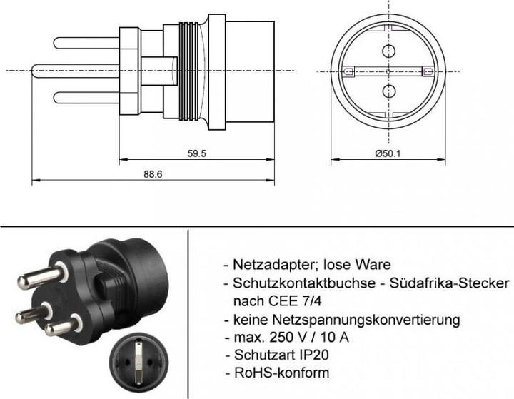 Immagine prodotto AccuCell Reisestecker