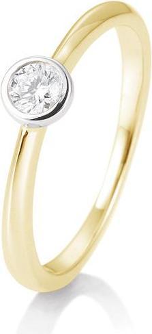 Breuning RING - Zargenfassung Bicolor (53, 585/14 K Gold)