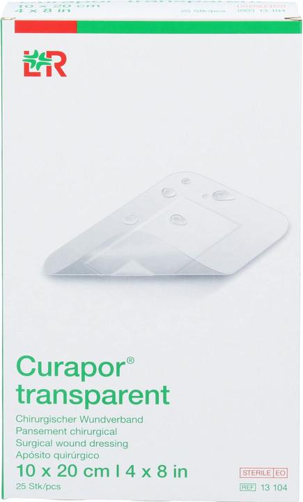 Actual product image Curapor Wound dressing 10x20cm transparent (1 x)