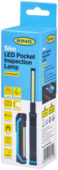 Produktbild Hückmann RIL86 LED-Lamp aufladbar mit USB-C (200 lm)