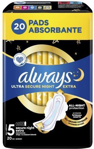 Actual product image Always Ultra Secure Night Extra (20 x)