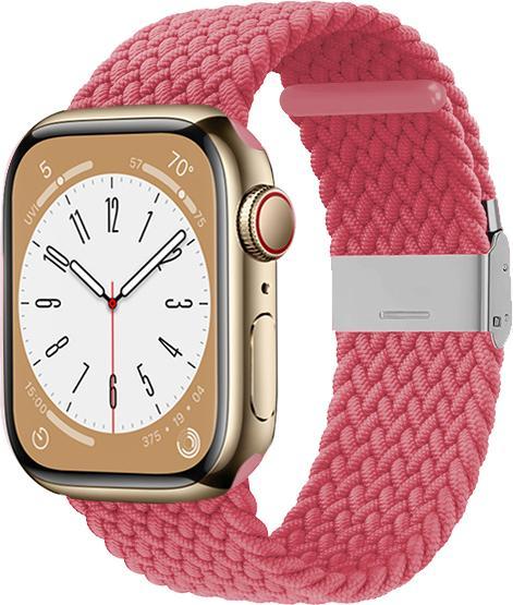 Produktbild Crong Wave Band – Geflochtenes Armband für Apple Watch 38/40/41 mm (Rosa) (Polyesterfasern)