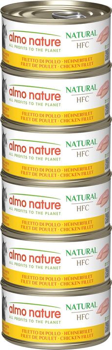 Nutritional values and ingredients Almo Nature Multipack with chicken fillet (Adult, 6 pcs., 70 g)