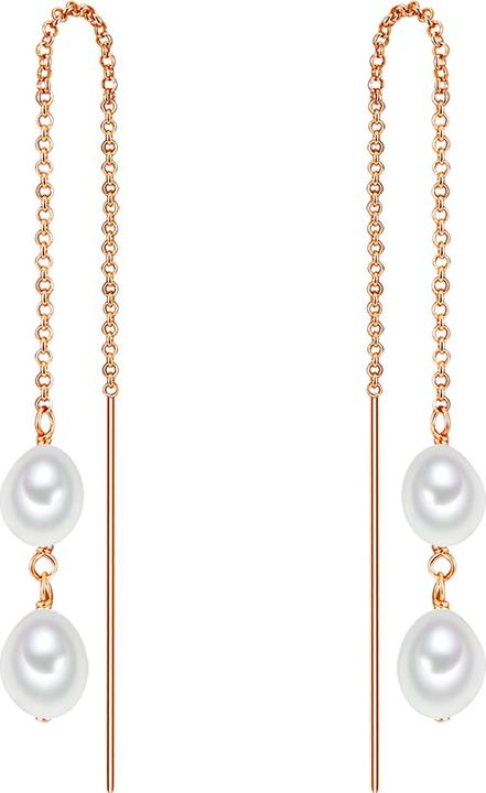 Immagine prodotto Valero Pearls Perle d'acqua dolce d'argento da donna coltivate in oro rosa - 15044 (Argento 925)