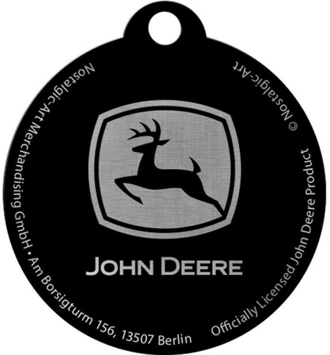 Actual product image Nostalgic-Art Merchandising Nostalgic Art key ring John Deere Ø 4 cm, green/black, motif