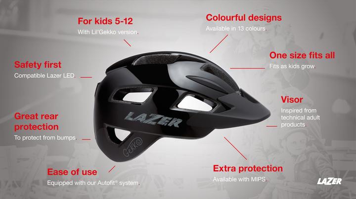 Actual product image Lazer Sport Gekko (50 - 56 cm)