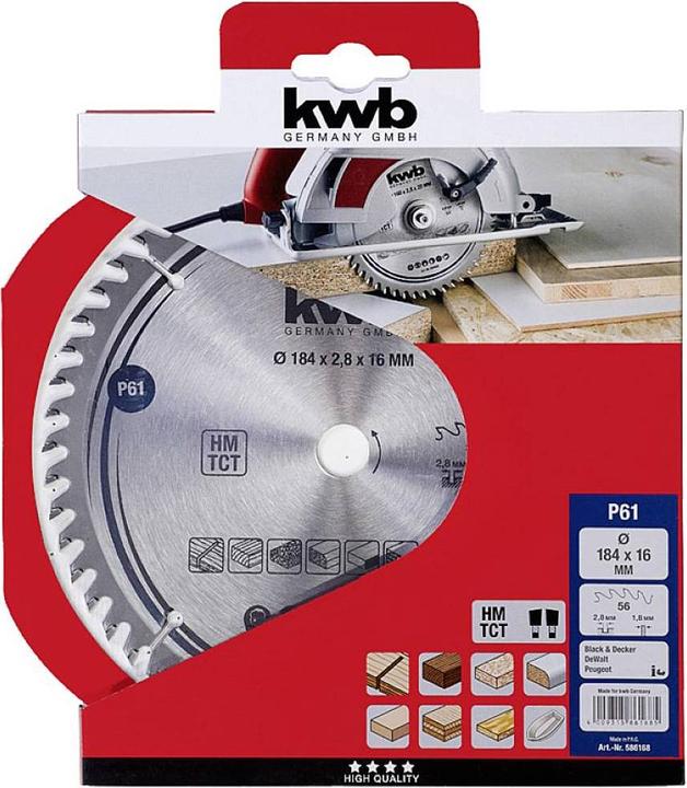 Actual product image kwb Carbide circular saw blade