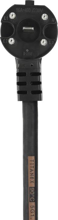 Image du produit Xavax Câble de raccordement d'appareils avec fiche coudée pour courant fort, pour cuisinière etc., 2 m (2 m)