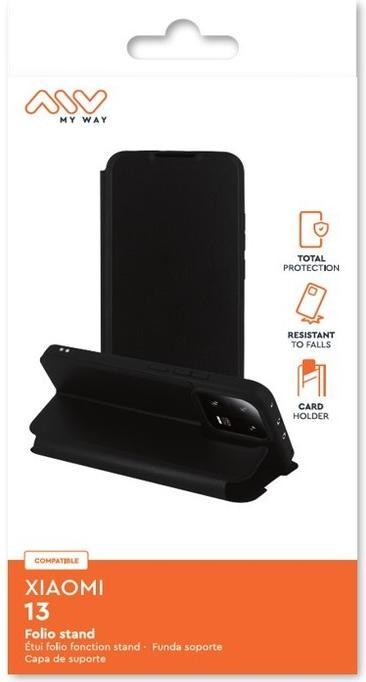 Produktbild My Way Etui Standfunktion Schwarz Series (Xiaomi 13)