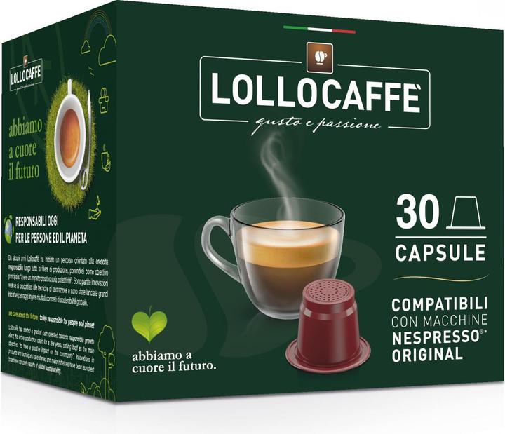 Produktbild Lollo Caffè Kaffeekapseln Classico Nespresso* Kompatibel (30 Kapseln) (30 x Port.)