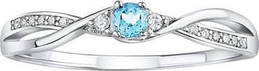 Actual product image Silvego Silver Ring With Blue Topaz And Brilliance Zirconia Jjjr1100ts (52)