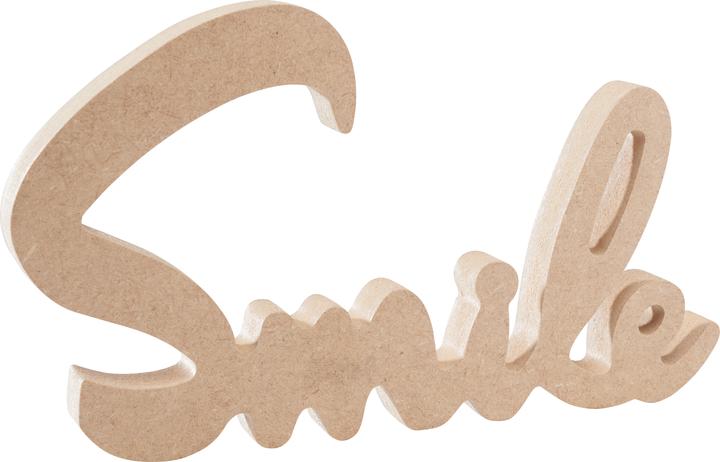 Produktbild Gomille Schriftzug "Smile", L 20 x H 12 cm, MDF-Holz