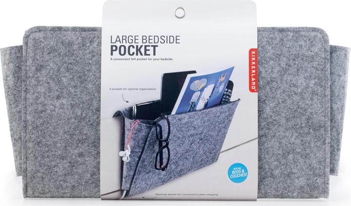 Actual product image Kikkerland Bedside Caddy Felt (3 x 25 x 43.5 cm)