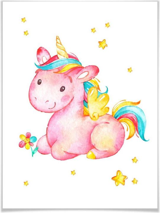 Produktbild Trenddeko Pinky the Unicorn (24 x 30 cm)
