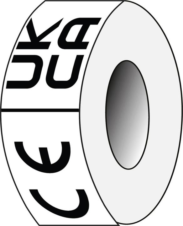 Produktbild Brady CEUKCA-72X25-PE-RL, B-7541, UKCA-Kennzeichnungsetiketten, Laminierter Polyester, Glänzend, S