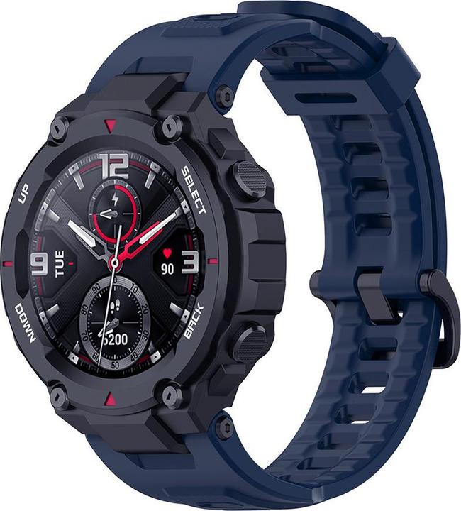 Produktbild Techsuit - Watchband (W067) - Amazfit T-Rex / T-Rex Pro - Navy Blue (Silikon, TPU)