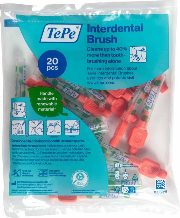 Produktbild TePe Interdentalbürsten Extra Soft Rot, 0,5 mm, ISO 2, sensitiv (0.50 mm)