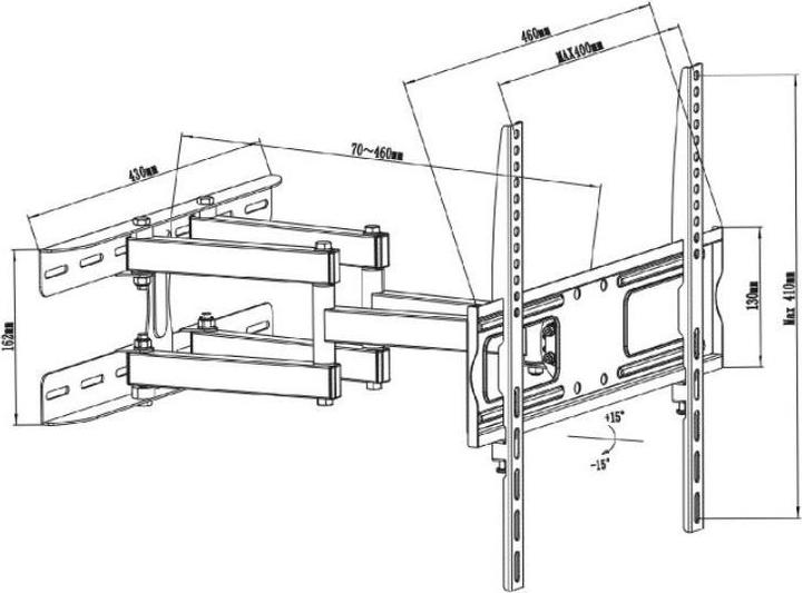 Produktbild Maclean MC-760 (Wand, 55", 30 kg)