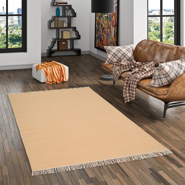 Produktbild Pergamon Wolle Natur Teppich Kelim Mila (160 x 230 cm)