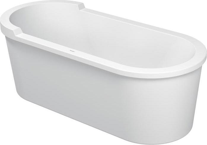 Duravit Oval-Badewanne STARCK 180x80 freistehend 2 Rückenschrägen weiss (170 l, 180 cm, 80 cm)