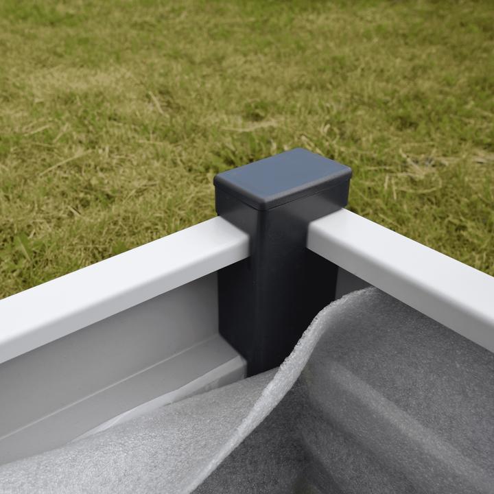 Actual product image Green Split Raised bed white 40cm x 50cm x 50cm