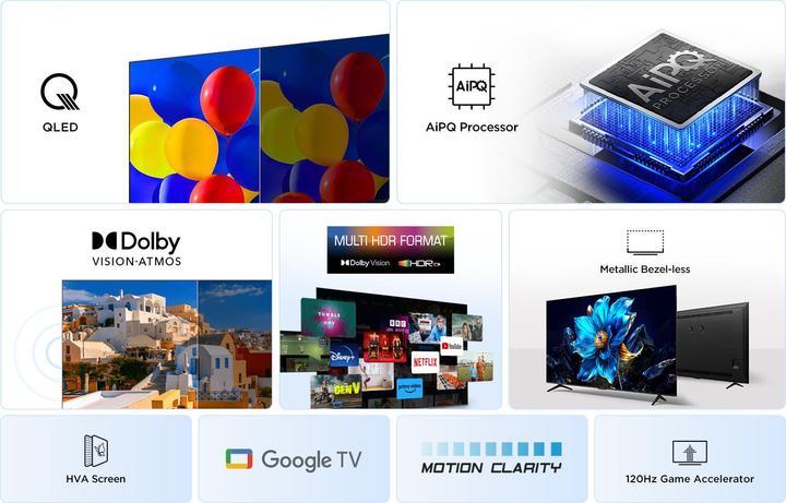 Produktbild TCL 43P7K (43", QLED, 4K, 2025)