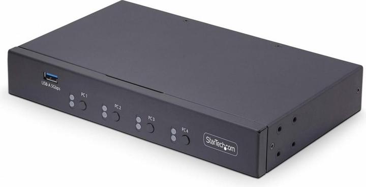 StarTech COM 4-port KM switch with mouse roaming USB 3.0 switch Keyboard and mouse switch 3.5mm/USB