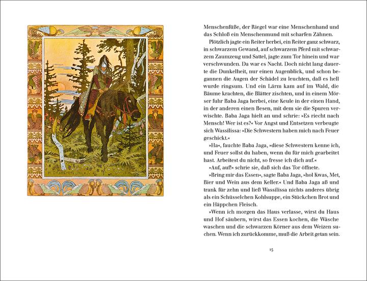 Actual product image »Wassilissa, die Wunderschöne« (German, Elizabeth Borchers, Ivan Bilibin, 2019)
