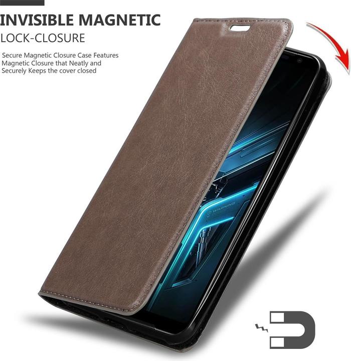 Actual product image Cadorabo Book Invisible Magnet Cover (Asus ROG Phone III)
