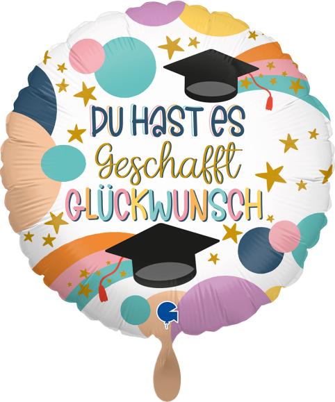 Produktbild Karaloon Folienballon Du hast es Geschafft 45 cm, ohne Füllung (1 x)
