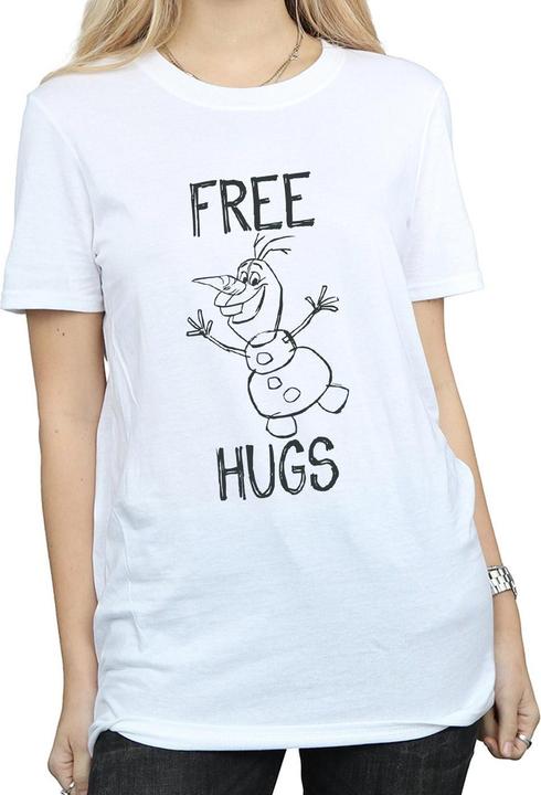 Disney Frozen Free Hugs Olaf Baumwolle Boyfriend TShirt