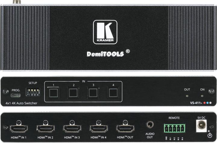 Produktbild DemiTOOLS VS-411X - 4x1 Switcher / Audio