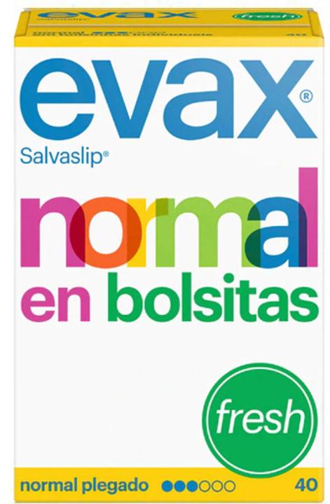 Energy Label Evax SALVA-SLIP normal fresh en bolsitas 40 uds (40 x, Sanitary pads)